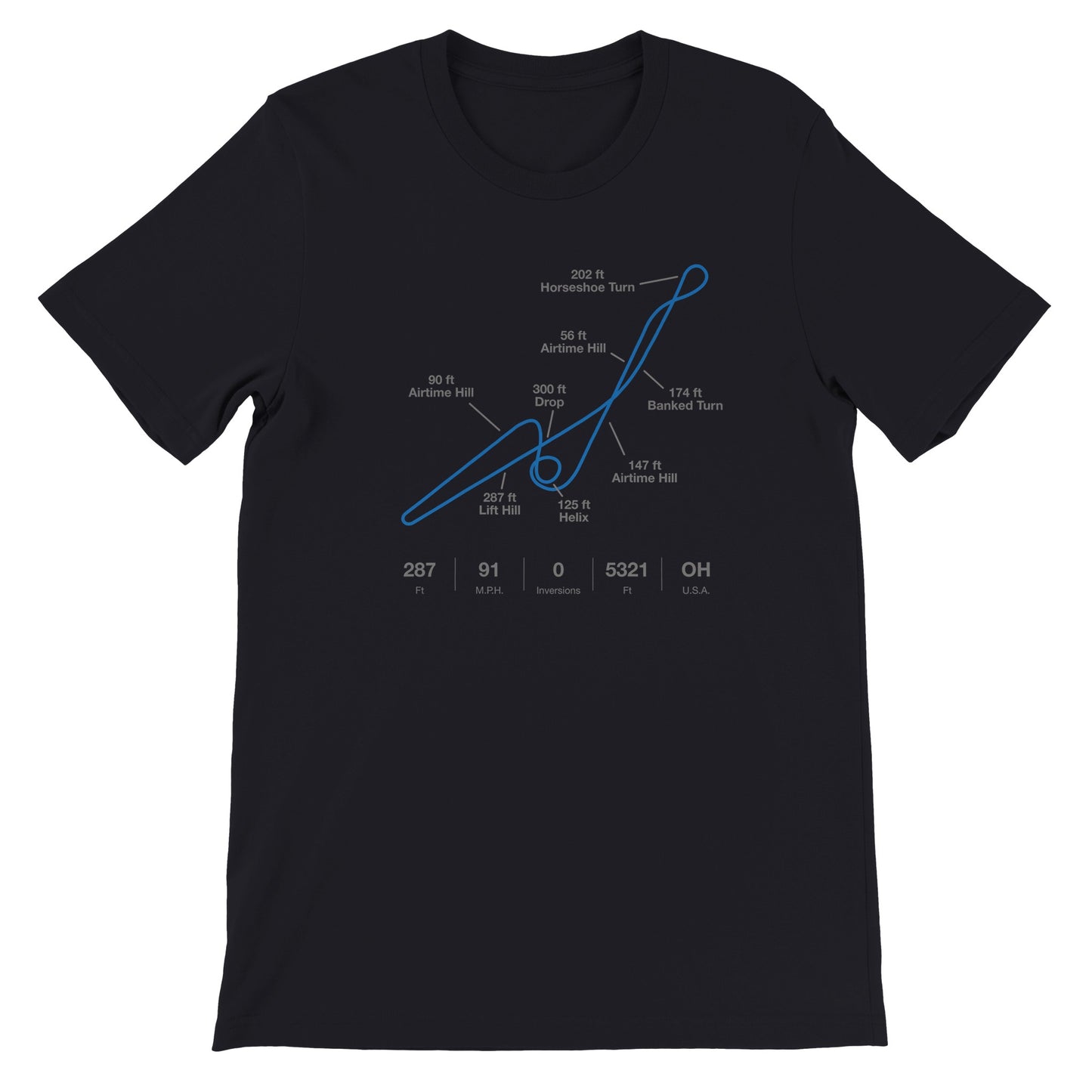 Mason Ohio Giga Roller Coaster Layout Shirt