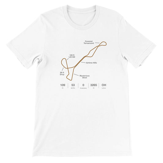 Mason Ohio Timber Wooden Roller Coaster Layout Shirt