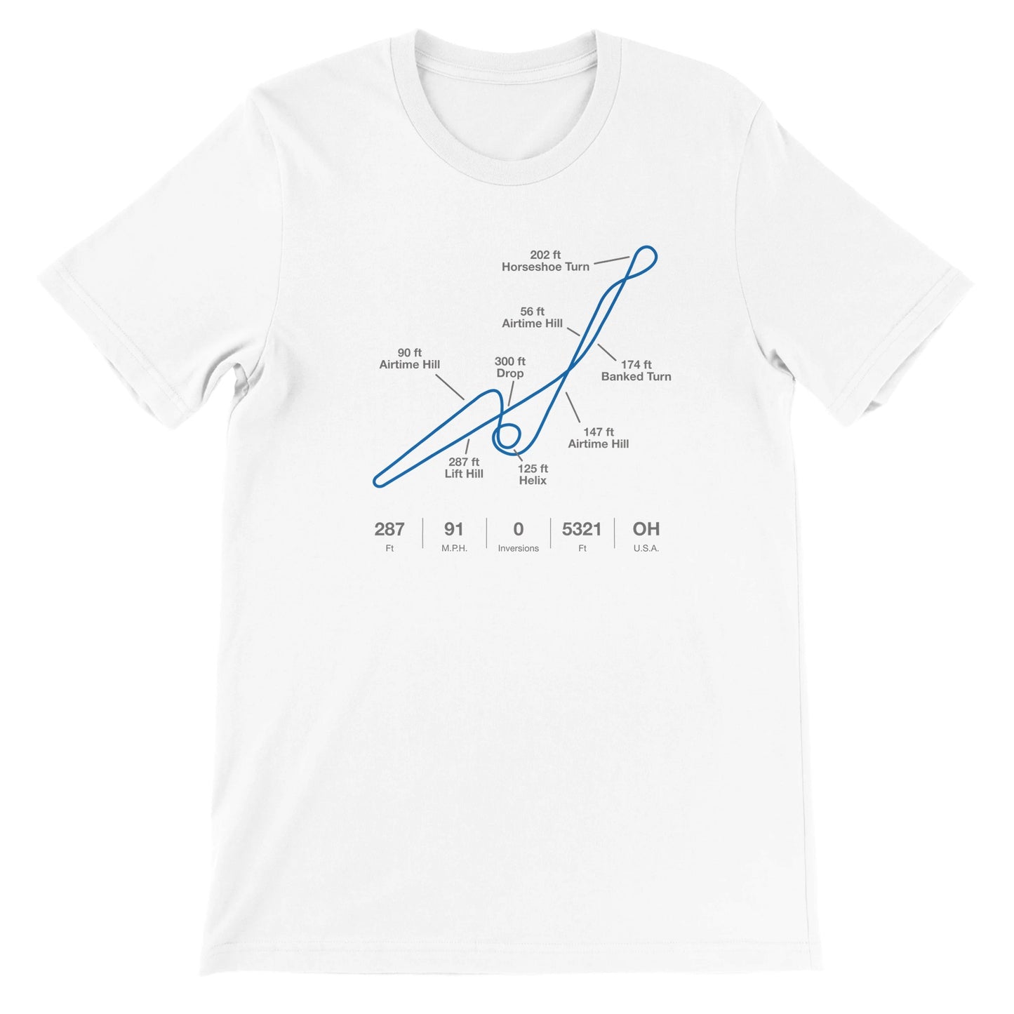 Mason Ohio Giga Roller Coaster Layout Shirt